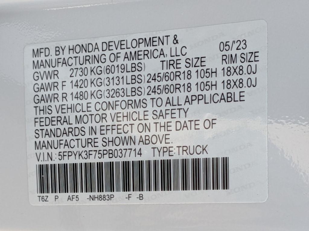 Thumbnail: 2023 Honda Ridgeline - 16