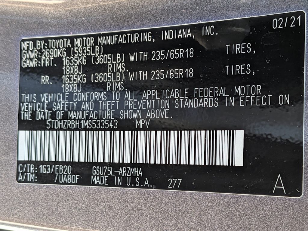 Thumbnail: 2021 Toyota Highlander - 18