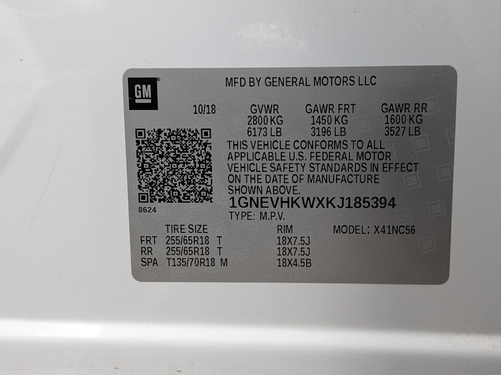 Thumbnail: 2019 Chevrolet Traverse - 18