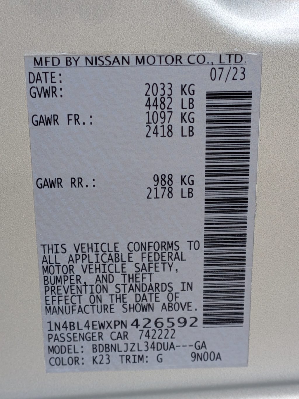 Thumbnail: 2023 Nissan Altima - 18