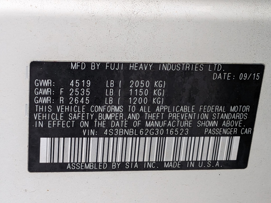 Thumbnail: 2016 Subaru Legacy - 19