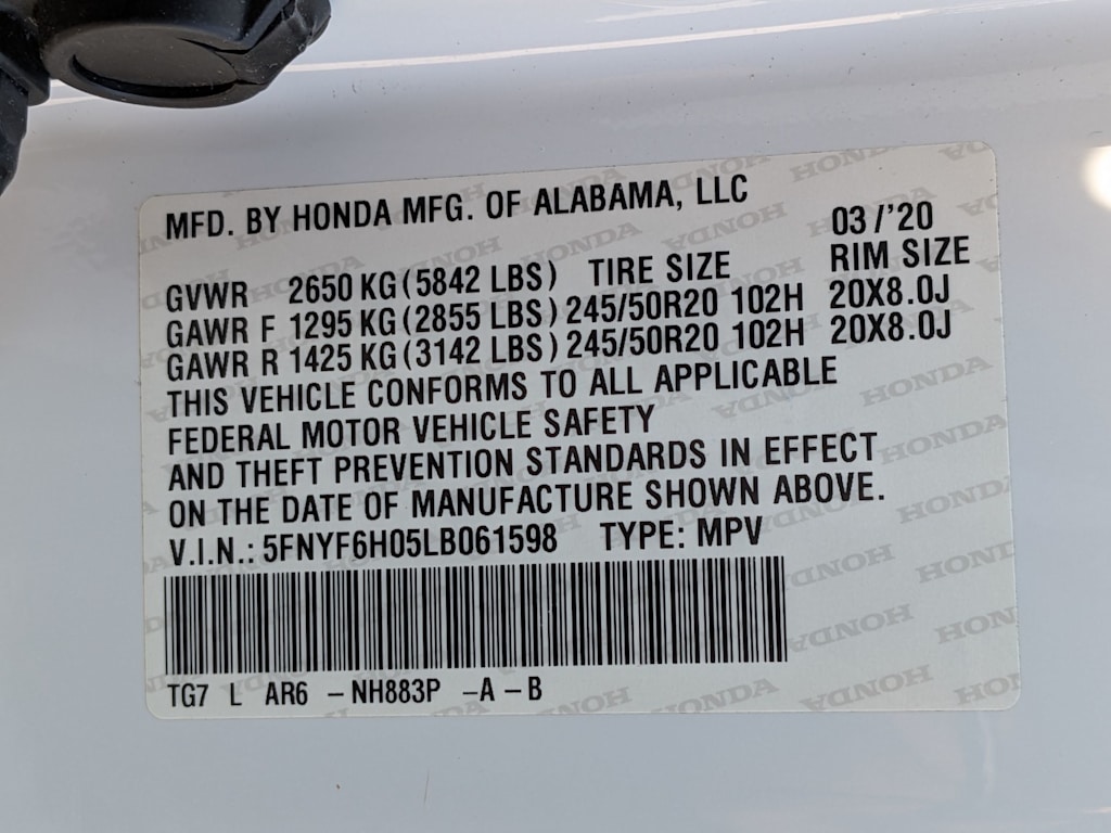 Thumbnail: 2020 Honda Pilot - 18