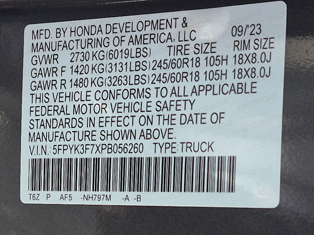 Thumbnail: 2023 Honda Ridgeline - 18