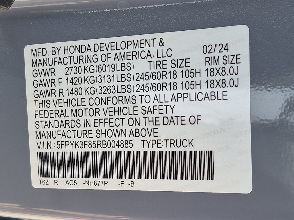 Thumbnail: 2024 Honda Ridgeline - 18
