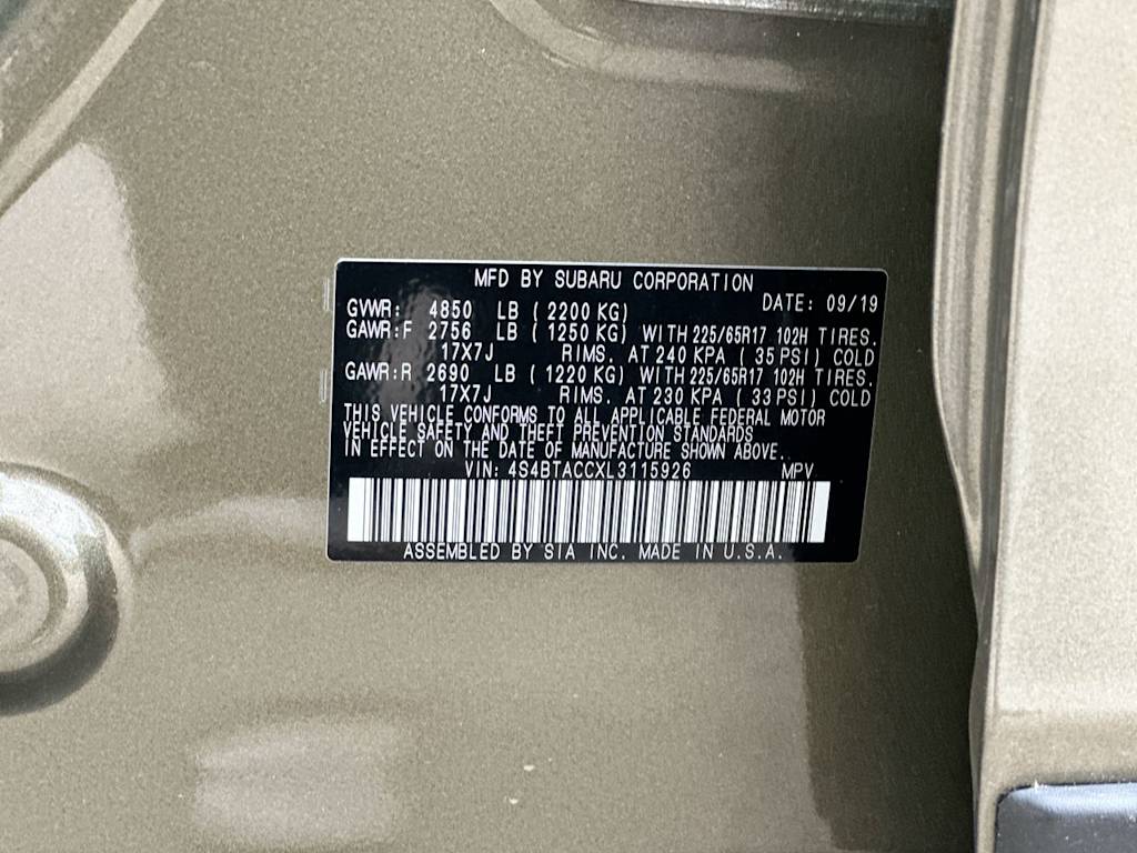 2020 Subaru Outback Premium 17