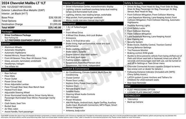 Thumbnail: 2024 Chevrolet Malibu - 18