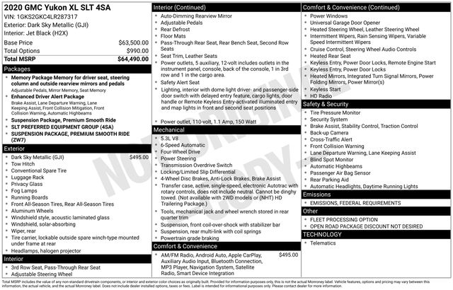 Thumbnail: 2020 GMC Yukon XL - 18