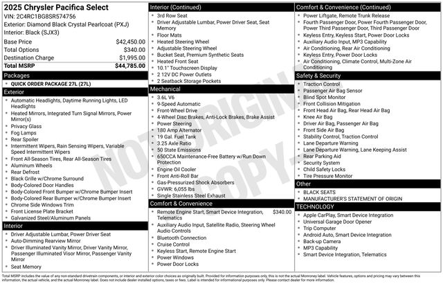 Thumbnail: 2025 Chrysler Pacifica - 17