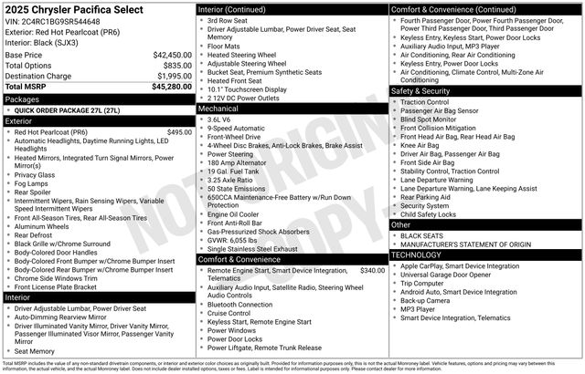 Thumbnail: 2025 Chrysler Pacifica - 19
