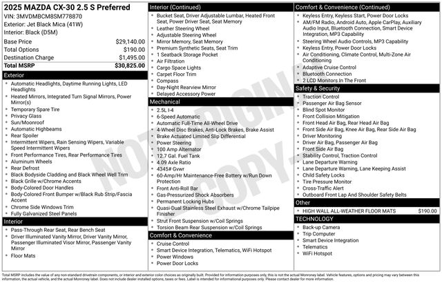 Thumbnail: 2025 Mazda CX-30 - 18