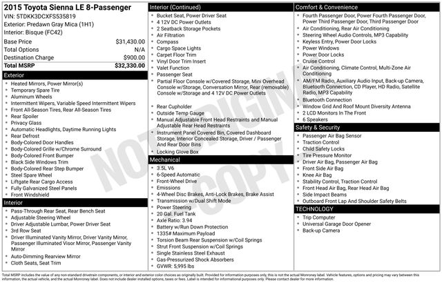 Thumbnail: 2015 Toyota Sienna - 18