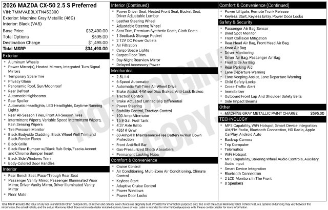 Thumbnail: 2026 Mazda CX-50 - 19