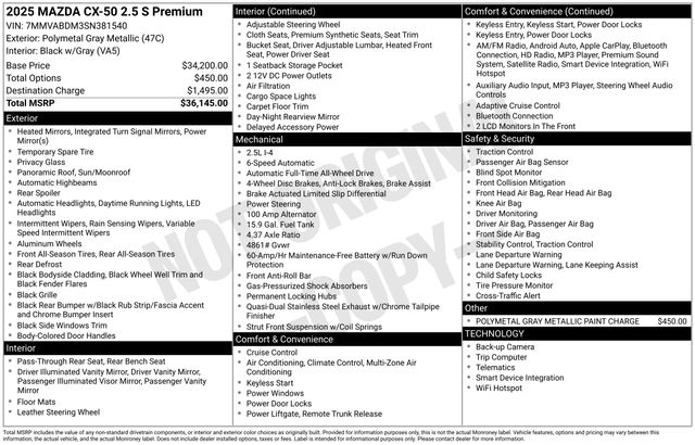 Thumbnail: 2025 Mazda CX-50 - 19