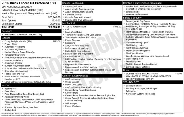 Thumbnail: 2025 Buick Encore GX - 20