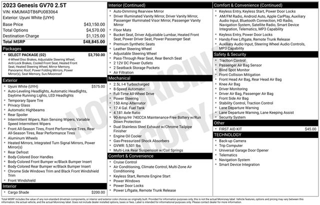 Thumbnail: 2023 Genesis GV70 - 17