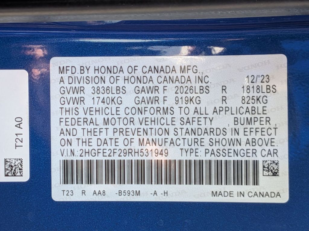 Thumbnail: 2024 Honda Civic - 20