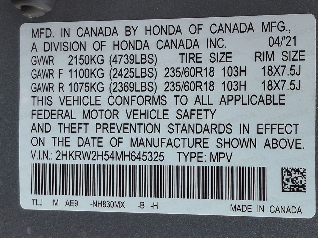 Thumbnail: 2021 Honda CR-V - 19