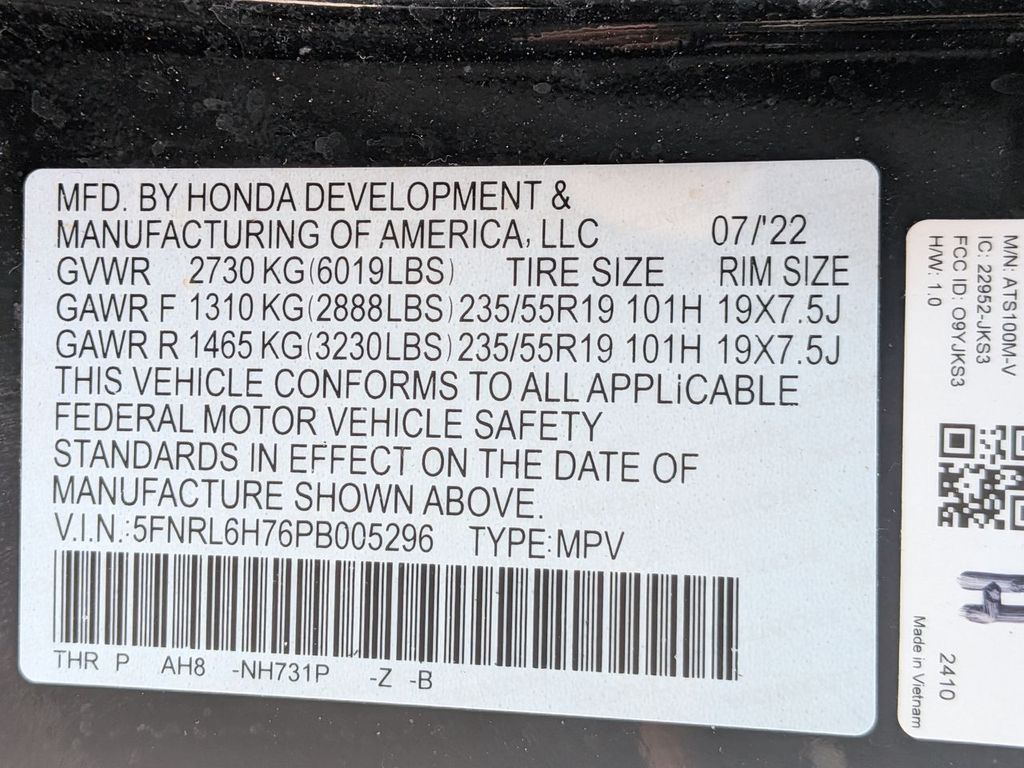Thumbnail: 2023 Honda Odyssey - 18
