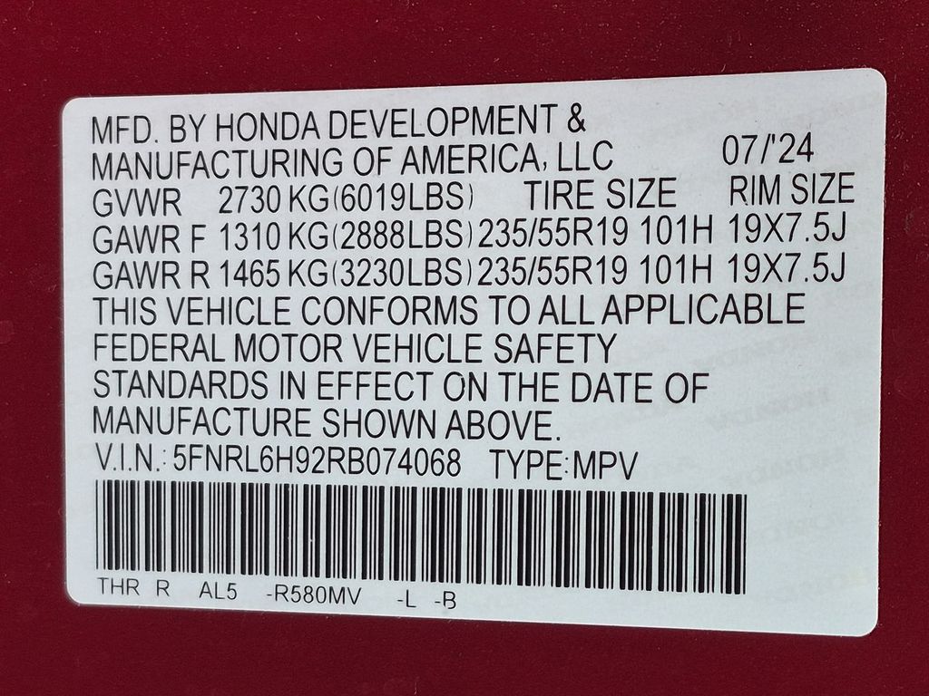 Thumbnail: 2024 Honda Odyssey - 20