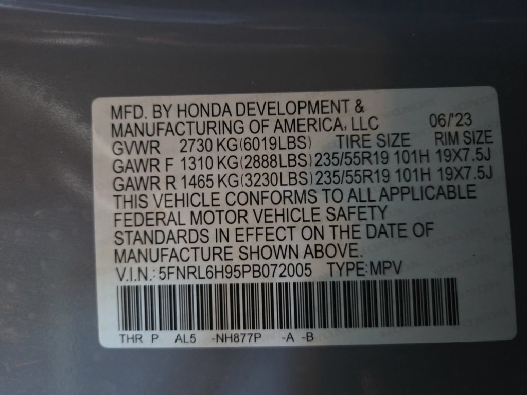 Thumbnail: 2023 Honda Odyssey - 37