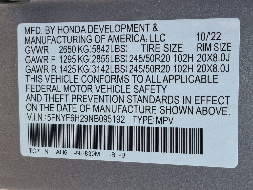 Thumbnail: 2022 Honda Pilot - 19