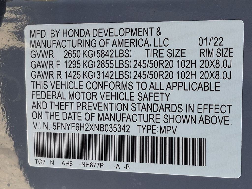Thumbnail: 2022 Honda Pilot - 19
