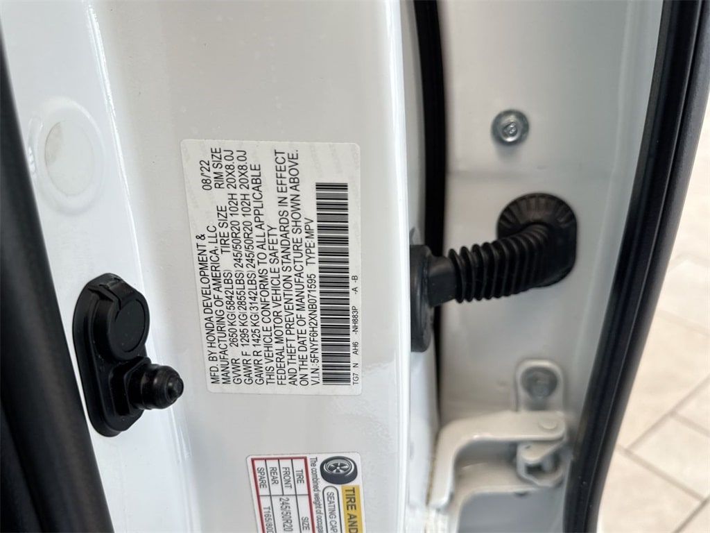 2022 Honda Pilot SE 21