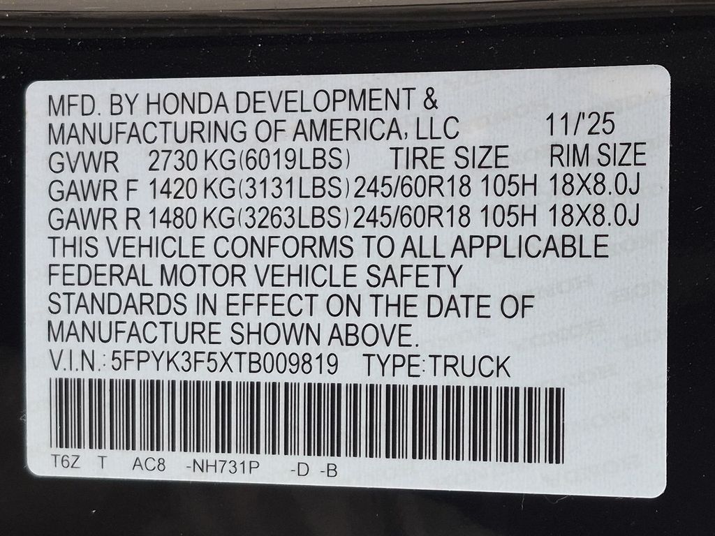 Thumbnail: 2026 Honda Ridgeline - 19