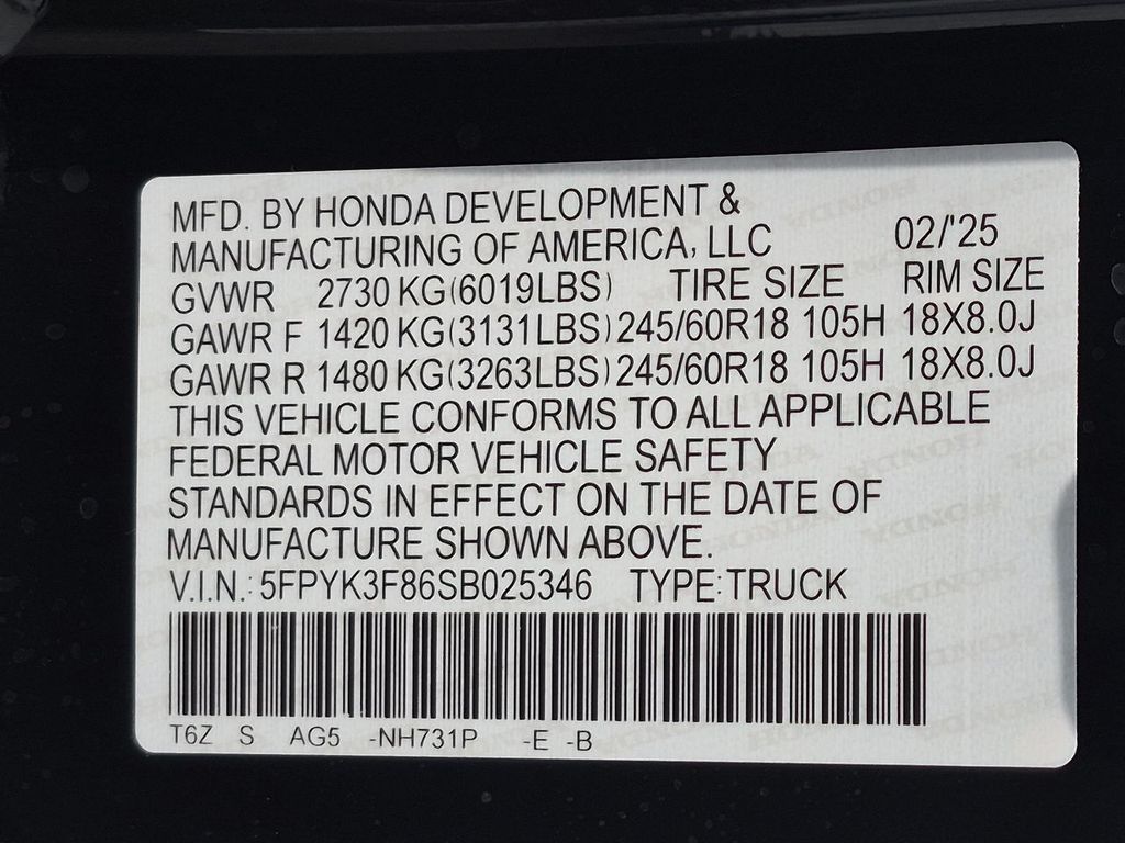 Thumbnail: 2025 Honda Ridgeline - 18