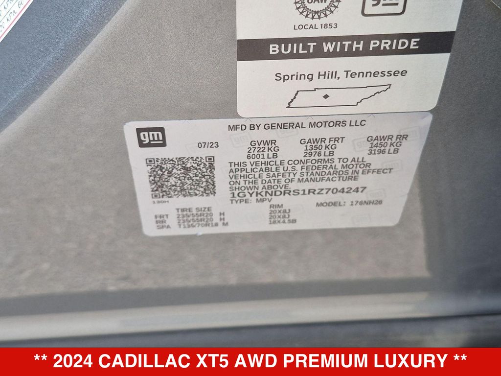 Thumbnail: 2024 Cadillac XT5 - 18