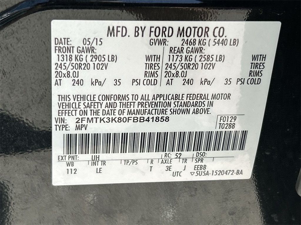 2015 Ford Edge Titanium 20