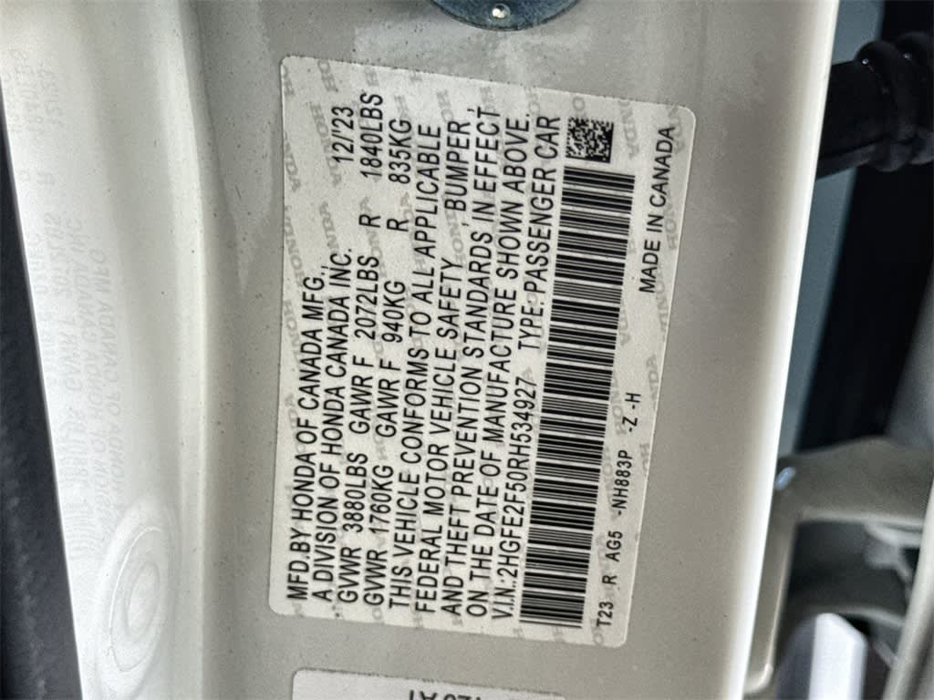 Thumbnail: 2024 Honda Civic - 19