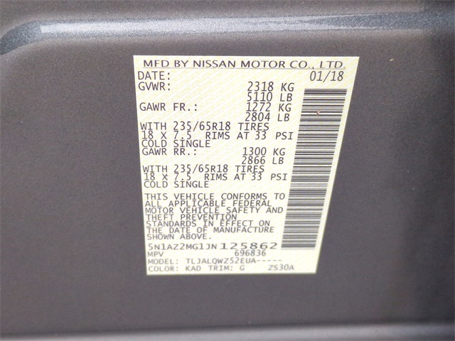 Thumbnail: 2018 Nissan Murano - 19