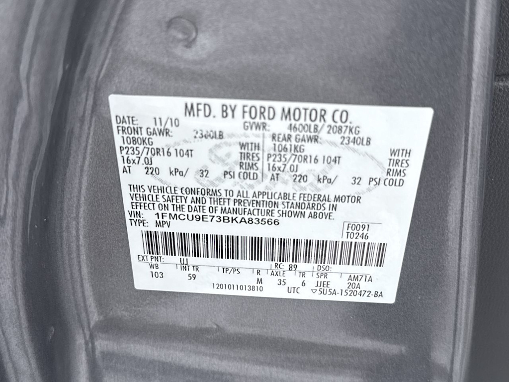 Thumbnail: 2011 Ford Escape - 18