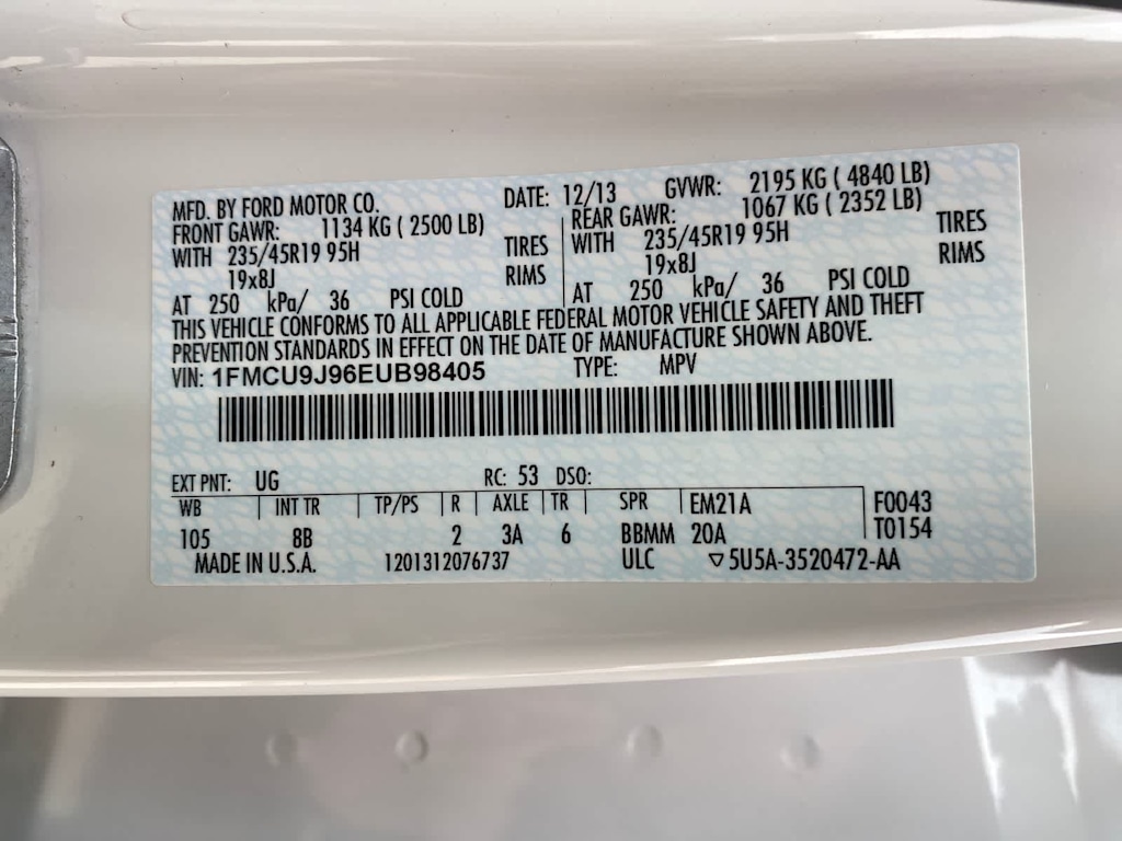 Thumbnail: 2014 Ford Escape - 17