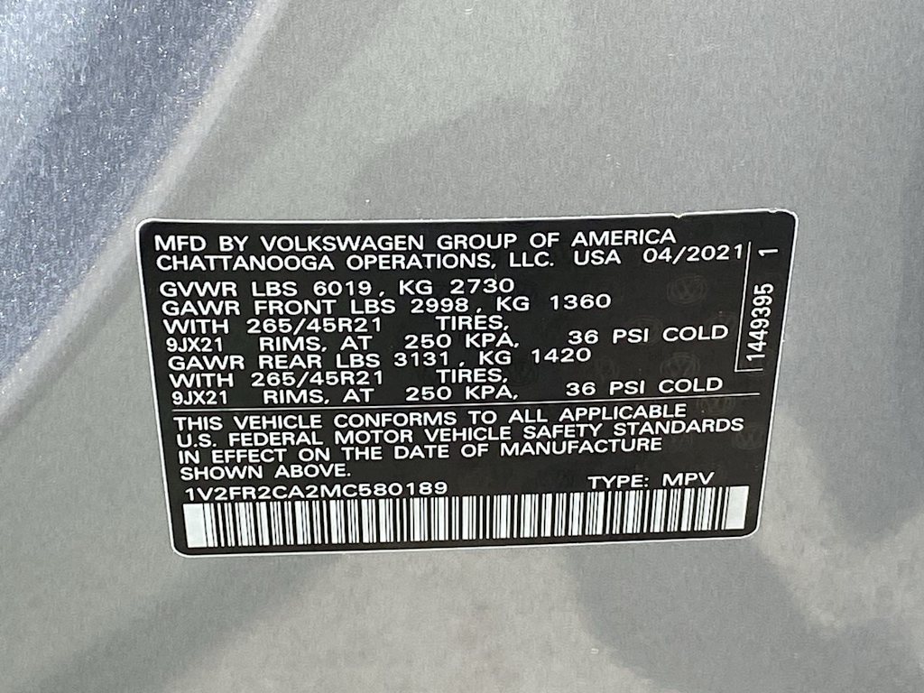 2021 Volkswagen Atlas SEL 18
