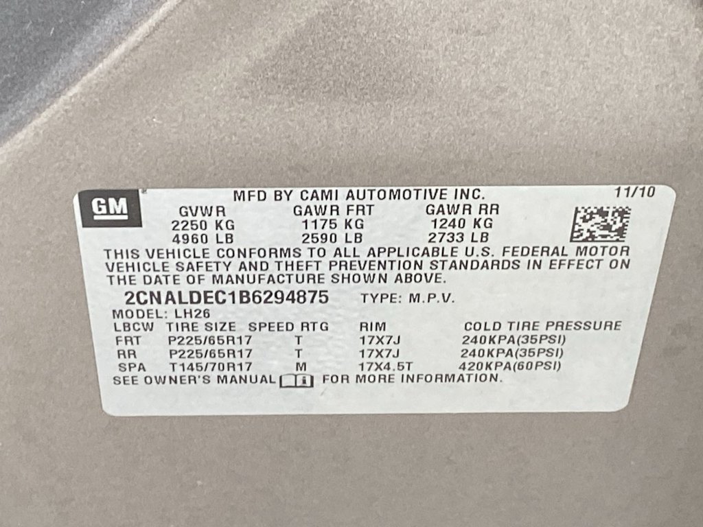 2011 Chevrolet Equinox LT 20