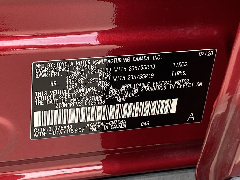 2020 Toyota RAV4 Limited 19