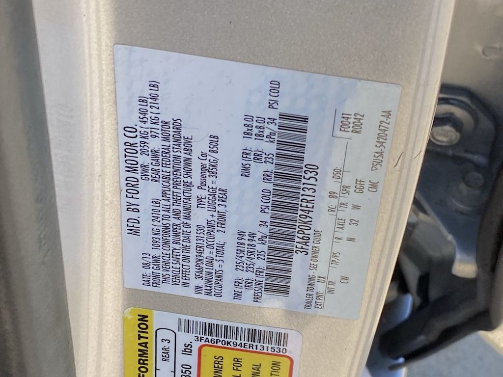 2014 Ford Fusion Titanium 21