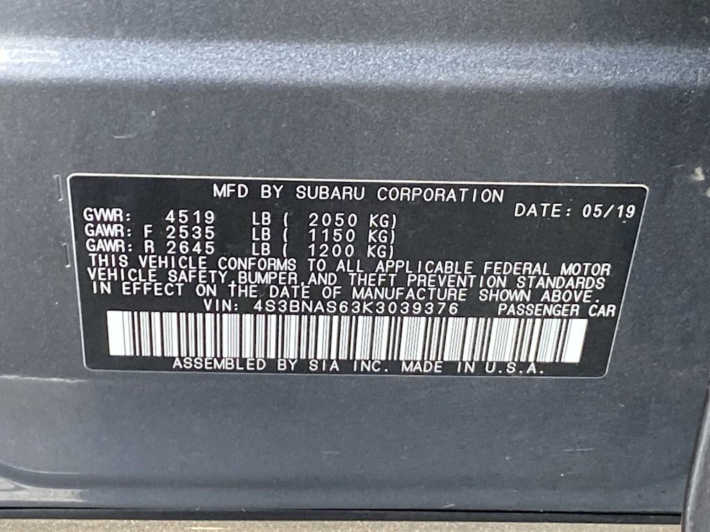 Thumbnail: 2019 Subaru Legacy - 19