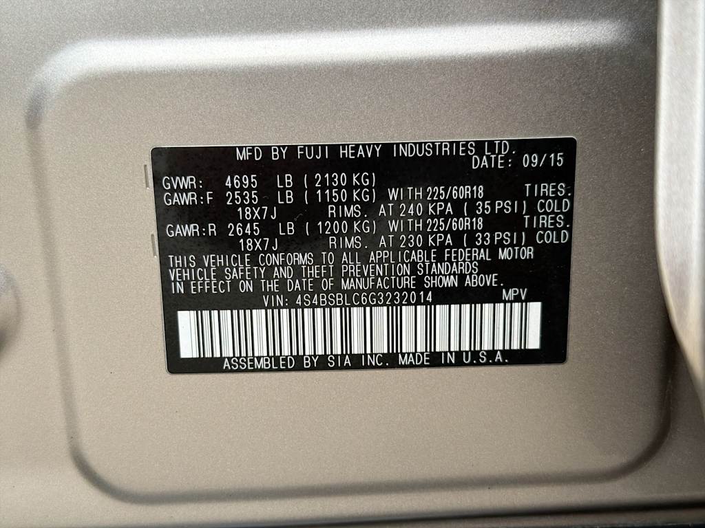 Thumbnail: 2016 Subaru Outback - 19