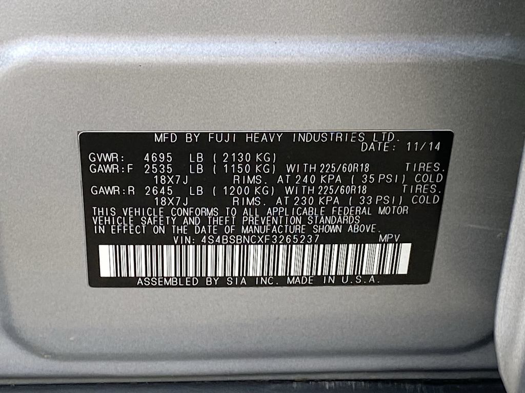 Thumbnail: 2015 Subaru Outback - 18