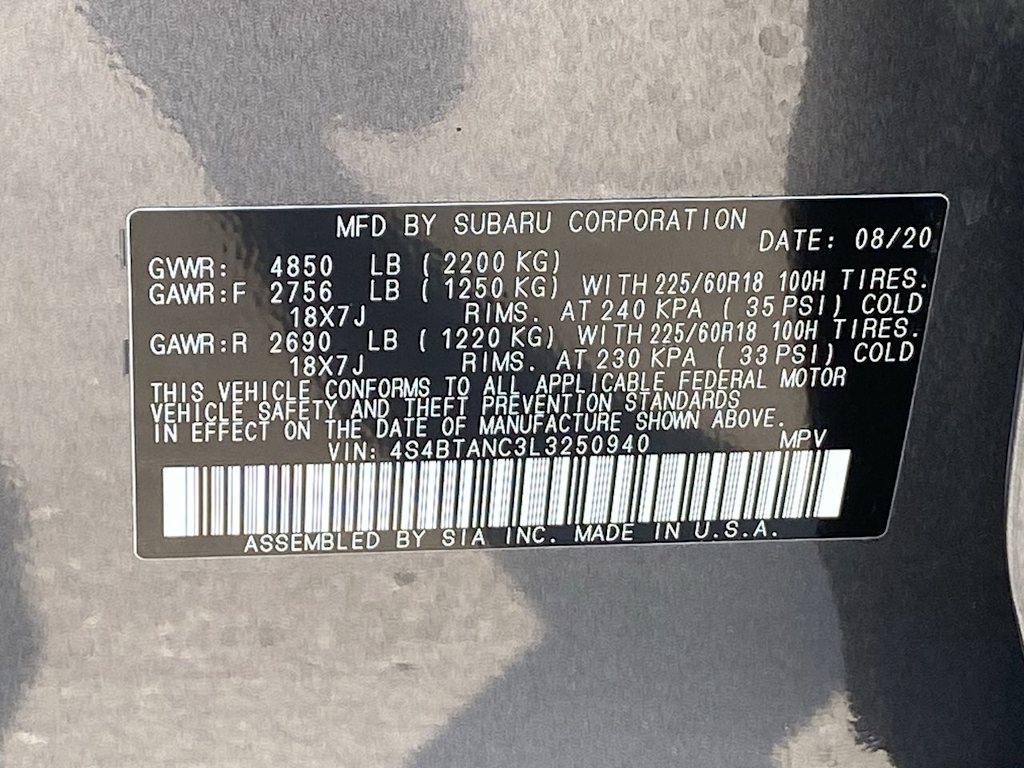 2020 Subaru Outback Limited 19
