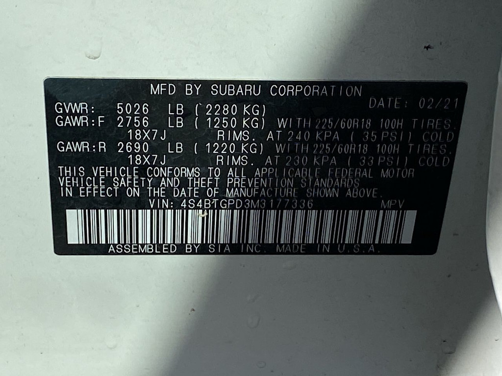Thumbnail: 2021 Subaru Outback - 19