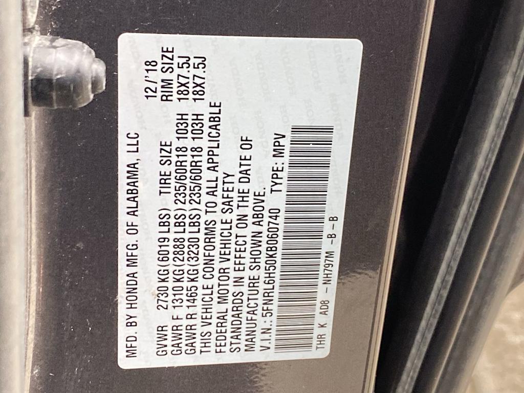 Thumbnail: 2019 Honda Odyssey - 19