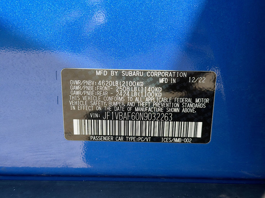 Thumbnail: 2022 Subaru WRX - 19