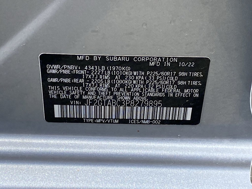 2023 Subaru Crosstrek Base 19