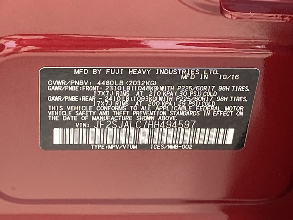 2017 Subaru Forester Limited 19