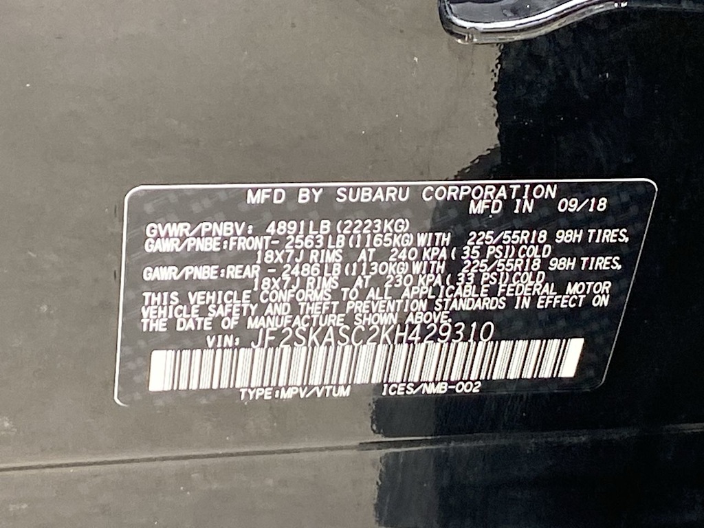 2019 Subaru Forester Limited 19