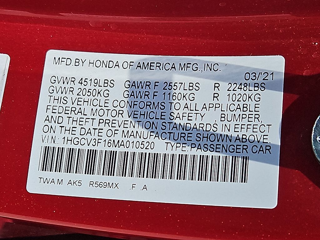 Thumbnail: 2021 Honda Accord - 16